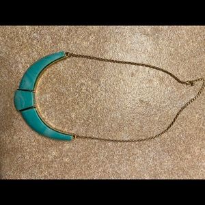 Turquoise bar necklace